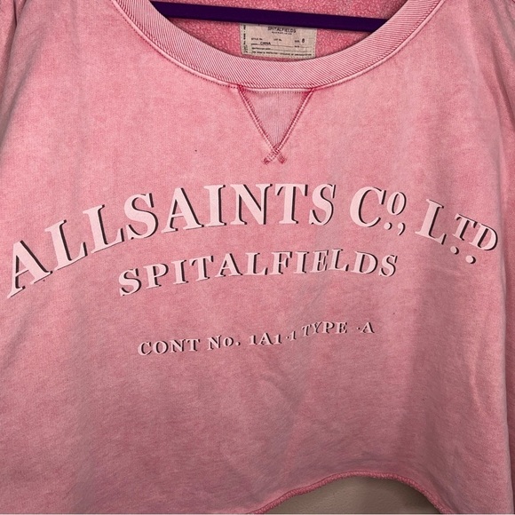 2x PINK CROPPED SWEATSHIRT SHORT SLEEVE CASUAL PLUS ATHLEISURE - Picture 3 of 8